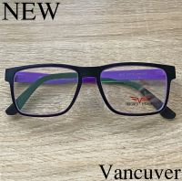 Fashion กรอบแว่นตา รุ่น Vancuver 6003 กรอบเต็ม Rectangle ทรงสี่เหลี่ยมผืนผ้า ขาข้อต่อ วัสดุ พลาสติก พีซี เกรด เอ (สำหรับตัดเลนส์) รับตัดเลนส์ทุกชนิด