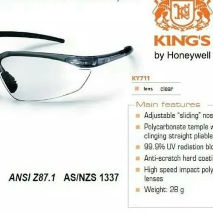 Kacamata Safety King Kings KY711/ Safety Glasses King's KY 711 Lazada Indonesia