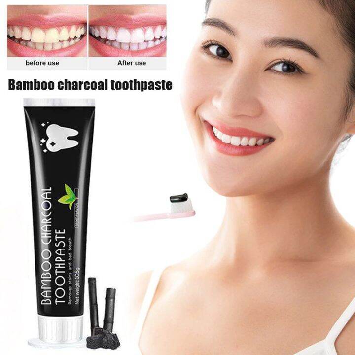 Original 105g Teeth Whitening Toothpaste Bamboo Natural Activated Charcoal Oral Hygiene