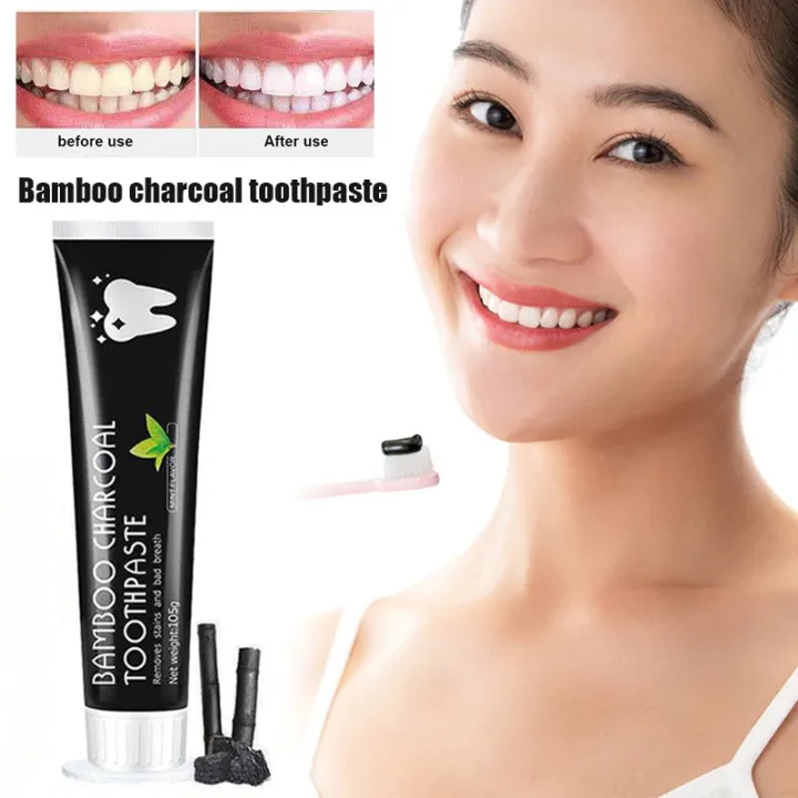 Original 105g Teeth Whitening Toothpaste Bamboo Natural Activated ...