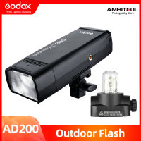 GODOX AD200 Photograpyh TTL 2.4G HSS 1/8000s Pocket Flash Light Double Head with 2900mAh Lithium Battery Flashlight Flash