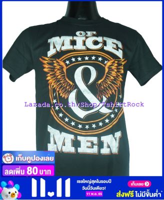 เสื้อวง OF MICE &amp; MEN เสื้อยืดวงดนตรีร็อค เมทัล เสื้อร็อค  MAM1402 ส่งจากไทย