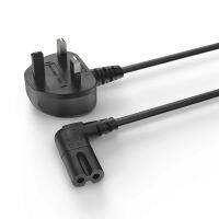 3M UK สายไฟ AC 3 Prong To Angled 90องศา IEC C7รูปที่8สำหรับ Sharp LED TV, PS4 PS3 Sonos สายไฟ