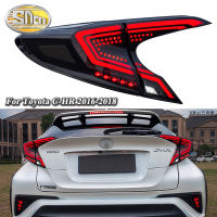 ไฟท้ายรถ LED สำหรับ Toyota C-HR CHR 2016 2017 2018 2019 2020สัญญาณเบรคหลังไฟเดย์ไลท์สัญญาณเลี้ยวกันน้ำอุปกรณ์เสริมรถยนต์