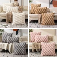 Design Plush Fur Cushion Cover Super Soft Cozy Decorative Pillow Cover for Livingroom Decor Sofa Pillowcase for Bedroom Couch Cushion Cover