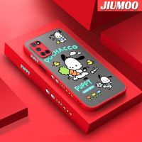 JIUMOO เคสสำหรับ OPPO A52 A92 A72 4G,ลายการ์ตูนแครอท Pochacco บางดีไซน์ใหม่ด้านข้างกันกระแทกมีน้ำค้างแข็งโปร่งใสแข็งเคสมือถือคลุมทั้งหมดปลอกซิลิโคนปกป้องกล้อง