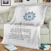 (Multi size available in stock)  Funny Engineer Definition Custom Flannel Throw Blanket Personalized Blankets for Sofa Gift Customized DIY Print on Demand  (Free personalized design available)