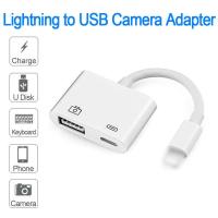 Lightning to USB 3.0 Camera Adapter Data Transfer Cable For iPhone iPad Camera