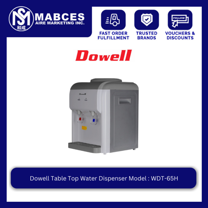 Dowell Table Top Water Dispenser WDT65H Lazada PH
