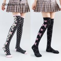 【Sock shop】โลลิต้าน่ารักลูกไม้ดอกไม้ต้นขาถุงเท้าสูงญี่ปุ่นการ์ตูนสาวสบายเข่าสูงถุงเท้าผ้าฝ้ายฤดูใบไม้ร่วงฤดูหนาวถุงเท้ายาวผู้หญิง