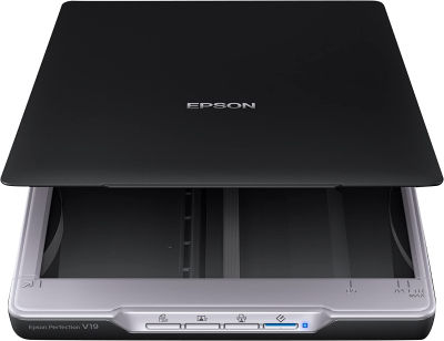 Epson Perfection V19 Color Photo & Document Scanner with scan-to-cloud & 4800 dpi optical resolution , Black