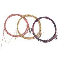 3 Sets Guitar Strings Replacement Steel String for Acoustic Guitar (1 Brass Set, 1 Copper Set and 1 Multicolor Set)