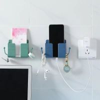 Charging bracket sticky mobile phone can be hung on the wall without punching holes Shelf dormitory bedside bedroom storage