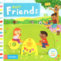 Busy friends busy series childrens fun knowledge toy book childrens interpersonal EQ cultivation picture book operation paperboard Book parent-child interaction