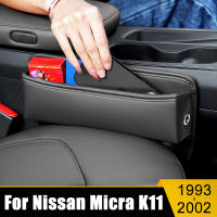 สำหรับนิสสัน Micra K11 1993 1994 1995 1996 1997 1998 1999 2000 2001รถที่นั่งรอยแยกกล่องเก็บกระเป๋ามัลติฟังก์ชั่ถ้วยกรณี