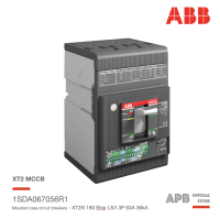 ABB เบรกเกอร์ MCCB Tmax XT2N 160 Ekip LS/I 63A 3p F F 36kA