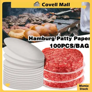 200Pcs Heat-Resistant Burger Patty Paper Meat Separator Eco