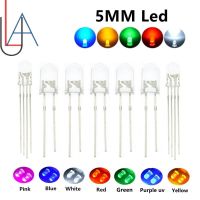 100pcs Super Bright 5mm Round UV/ Purple Led Emitting Diode F5 LED light for DIY lights