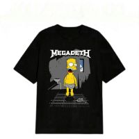 แฟชั่น Megadeth Tee วงเพลง Merch โลหะพังก์ร็อกแอนด์โรลวินเทจขนาดใหญ่เสื้อยืดผู้ใหญ่ TeeMen เสื้อยืด