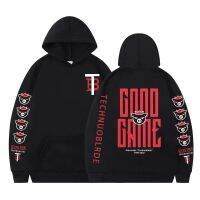 [Qinqin clothing]Hoodies ผู้ชายฤดูใบไม้ร่วงแฟชั่น Hooded Sweatshirt เกม Technoblade หมูสีดำสีขาวแจ็คเก็ตแขนยาว Vintage ผู้หญิง Hoodie ขนาดใหญ่