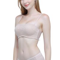 Wacoal Body Bra บราเกาะอกเสริมฟองน้ำ ลายลูกไม้ รูปแบบ 1/2 Cup - WB5P19 (สีเบจ/BE)