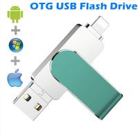 USB แฟลชไดร์ฟ16กิกะไบต์32กิกะไบต์ยูดิสก์ OTG สายเชื่อมไฟ USB3.0สติ๊ก256กิกะไบต์128กิกะไบต์ Mfi สำหรับ12/11/X/ 8/7/6 /IPad