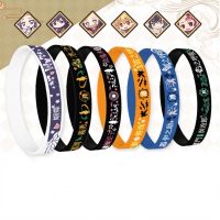 Anime Demon Slayer Kamado Tanjirou Tomioka Giyuu Kochou Shinobu Agatsuma Zenitsu Kamado Nezuko Cosplay Silicone Bracelet