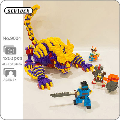 SC 9004 Magaimagado Scorpion Monster Attack Warrior Army Hunter อาวุธสัตว์ DIY Mini Diamond Blocks อิฐของเล่นไม่มีกล่อง