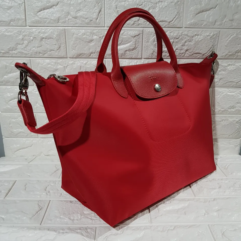 Longchamp Women's Le Pliage Club Top Handle Small Bag Red