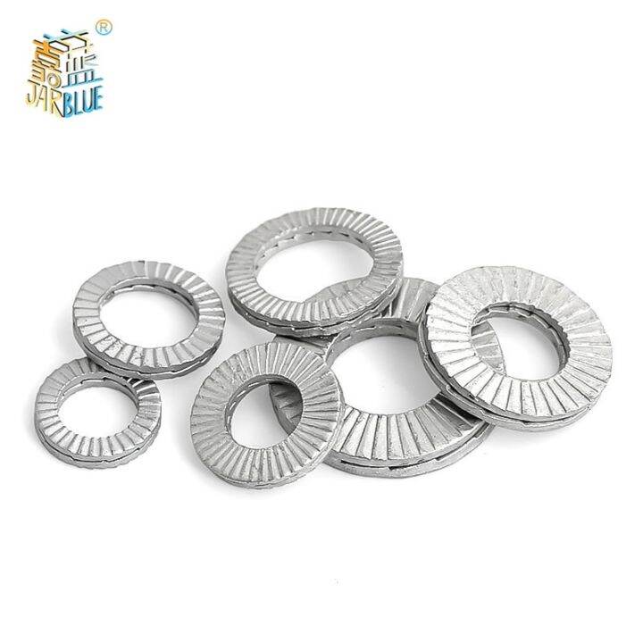 {Haotao Hardware} 20/ 10/ 5 Pairs (2pcs glued) Nord Lock Washers Genuine Wedge Stainless Steel