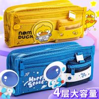 Large-capacity multi-functional pencil case 2023 new stationery bag boys simple Japanese girls elementary school students multi-layer pencil case high-value junior high school students boys middle school students net red children high school