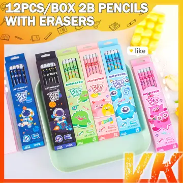 Kawaii Pencil Shape Eraser Professional Pencil Erasers for Drawing