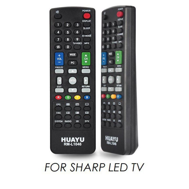 Huayu รีโมตคอนโทรล แบบเปลี่ยน สําหรับ SHARP TV LED LCD RM-L1046