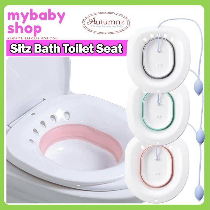 Autumnz Pregnant Easy Use Sitz Bath & Pump Grey/ Pink / Turquoise ...