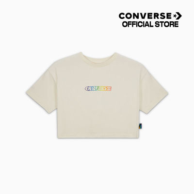 Converse เสื้อยืด TEE คอนเวิร์ส CROP LOOSE PRIDE DECONSTRUCTED GRAPHIC TEE ( 10025863-A01 ) 1425863AU3CMXX