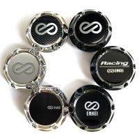 Style 64mm enkei center caps hub cap volk emblem wheel hubcaps black &amp; chrome 56mm clip car wheel rim cover