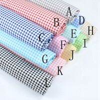 [HOT!] Delicate 0.5CM Gingham ChecKed 100 cotton Fabric Quilting fabric Clothes Home Textile Bedding Sewing Doll Cloth DIY A67