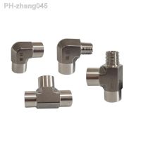 High Pressure Forging 1/8 1/4 3/8 1/2 BSP Female Male Elbow Tee 3 Ways 304 Stainless Steel Pipe Fitting Connector