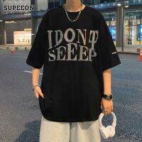 SUPEEON丨พื้นชื่อแบรนด์อินเทรนด์เสื้อยืดแขนสั้นติดเพชรขายดีคู่รุ่นเกาหลีแบบหลวมเทรนด์ไฮสตรีทฮิปฮอป