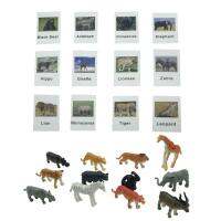 Montessori Animal Match Cards Montessori Animals Figures For English Learning Montessori Animal Match Game For Practice Word Recognition Pronunciation Meaning carefully