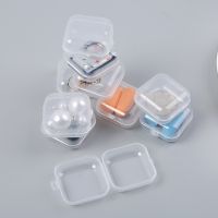 ❀ Mini Square Boxes Transparent Plastic Jewelry Storage Case Finishing Container Packaging Storage Box for Earrings Rings