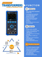 OWON HDS200ชุด20000นับมัลติมิเตอร์3.5นิ้วจอแสดงผล LCD มือถือ3 In 1ดิจิตอล2ช่องออสซิลโลสโคป100MHz แบนด์วิธ OSC + DMM + เครื่องกำเนิดสัญญาณคลื่นเหมาะสำหรับเครื่องมือบำรุงรักษารถยนต์และการตรวจจับพลังงาน