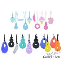 【hot sale】 ┇♣✤ C01 BB Chew Necklace Food Grade Silicone Chewlery Jewellery Necklace for Boys Girls Babies Relieve Sore Gums Chew Toys