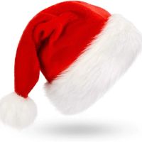 2022 New Year Thick Christmas Hat Adults Kids Christmas Decorations for Home Xmas Santa Claus Gifts Navidad Decor Winter Caps