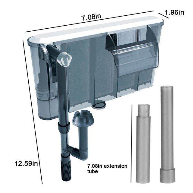 Aquarium Filters Adjustable Flow Valve Wall Mounted Aquarium Waterfall