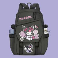 Sanrio กระเป๋าเป้สะพายหลัง Mochilas Aestic Kuromi การ์ตูนกระเป๋านักเรียนมัลติฟังก์ชั่สาวความจุขนาดใหญ่ Ins กระเป๋าเป้สะพายหลังที่ดูดี