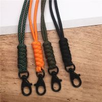 [HOT JJOZZZCXQDOU 575] Outdoor Rock Climbing คลิปโลหะ Parachute Cord แขวนคอเชือก Lanyard สำหรับโทรศัพท์กล้อง USB ผู้ถือ ID Card Badge Holder