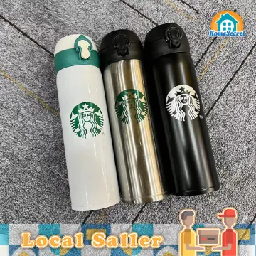 Starbucks 12oz (350ml) Stainless Steel Thermos Flask Cup Grey