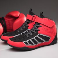 New Mens Boxing Shoes Wrestling Shoes Anti-slip Breathable Lightweight Sparring Fighting Boxing Sneakers