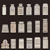 【YF】☃◄▽  Applique for In Wood Figurines Moulding Decal Carved Wedding Decoration Accessories Stair Onlay